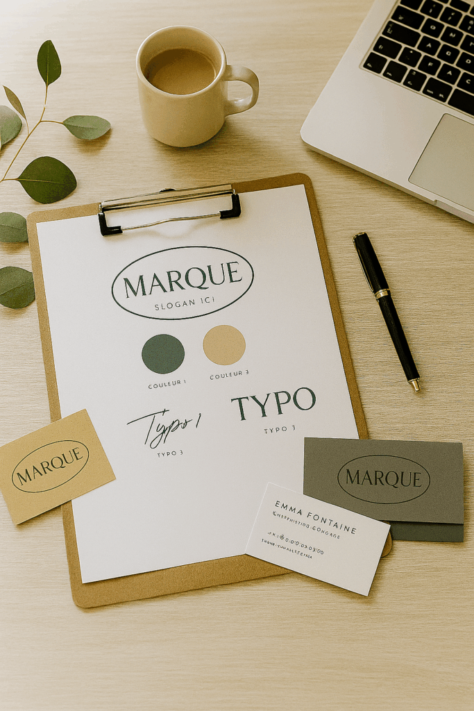 Création de logo et identité visuelle typographie, créations graphiques sur mesure
