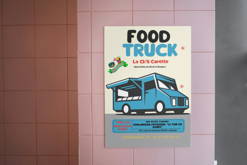 Affiche A3 pour food truck