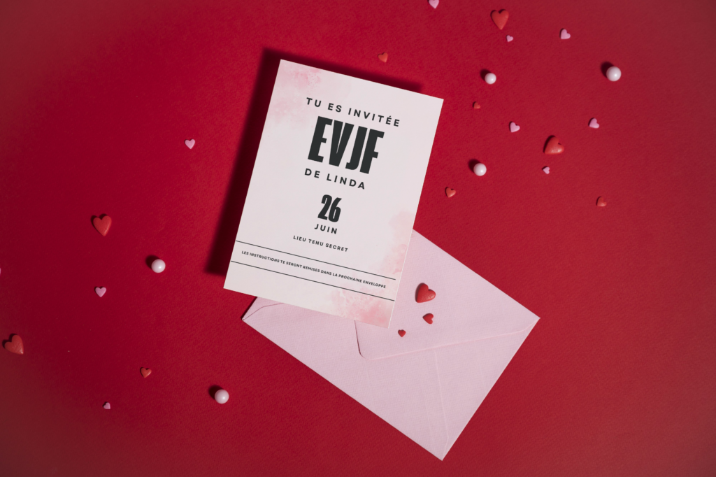 papeterie événementielle invitation evjf
