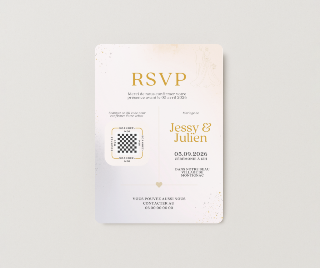 papeterie événementielle carton réponse RSVP