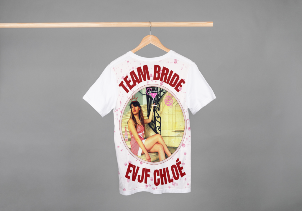 Papeterie événementielle t-shirt EVJF