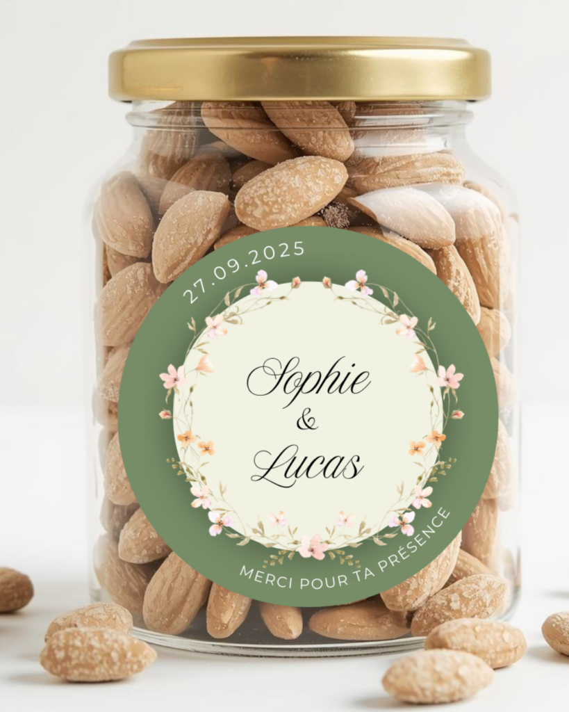papeterie événementielle sticker mariage cadeau invités